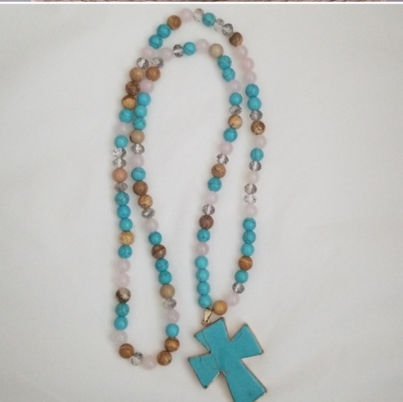 ❤Semi Precious Stone Pendant Necklace ❤ - Picture 2 of 5